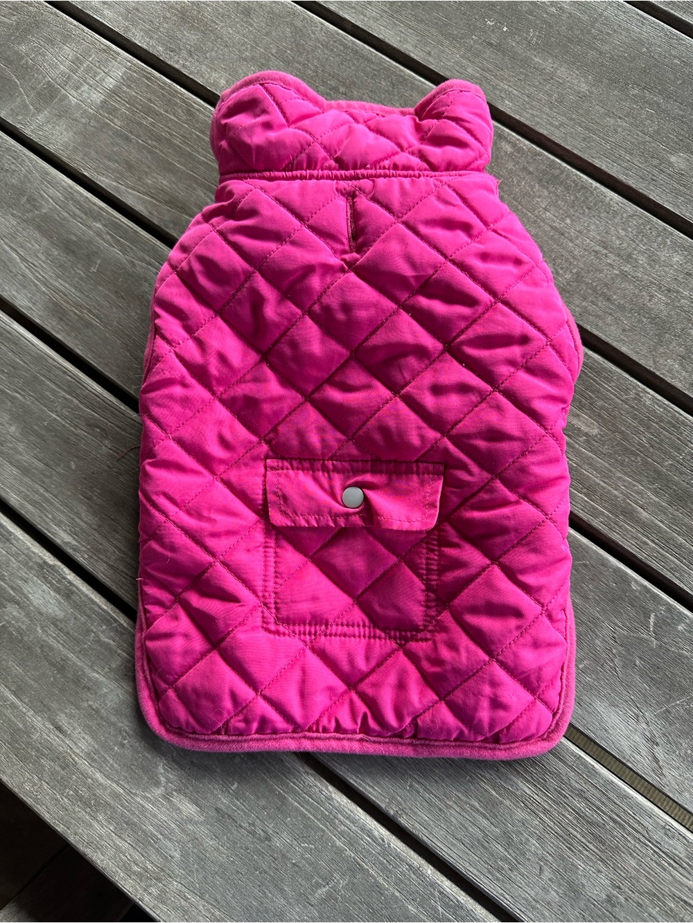 Quilted Hot Pink Dog Vest Jacket - Cozy Weather Layer